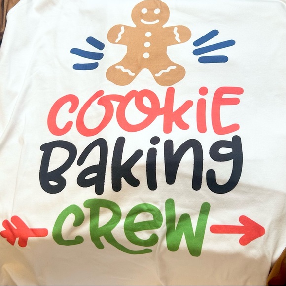 Cookie Baking Crew womens Pajamas - White and Brown - Picture 3 of 3